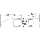 NaviLED DeckMount Bb-/Stb Set schwarz ohneBSH HL980620801