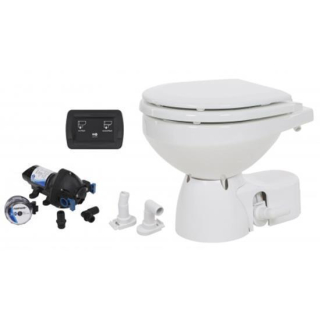 JABSCO Toilette Quiet Flush E2 Standardgröße 24V, Spülpumpe, Soft-Close JP38245-4194