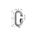 Schraubglied Standard 5.0mm Edelstahl MCN050