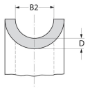 Edelstahlkausch AISI304 für Ø 5mm (VE=100St.)...