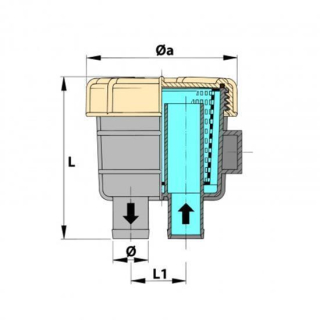 Kühlwasserfilter FTR140 16mm VTFTR14016