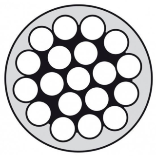 Drahtseil 1x19 A4 4/6mm PVC weiß ummantelt 250m WR19146-250