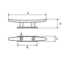 Talamex Klampe Kunststoff schwarz 162mm 66117233