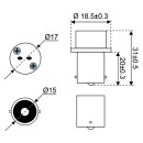 Talamex Adapter BA15s nach G4/GU5.3/GY6.25 14340560