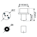 Talamex Adapter BA9S nach G4/GU5.3/GY6.25 14340564