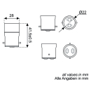 Talamex Adapter Sockelfassung B22D auf E14 14340568