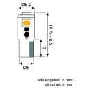 Talamex LED T5Wedge Instrumenten-Lampe 10-30V 14340590