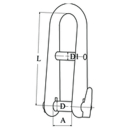 Talamex Schlüsselschäkel m. Steg 5mm 8535105