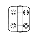 Talamex Scharnier Edelstahl 34x38.5x2mm 43803034