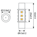 Talamex S-LED 12xSMD-Soffitte 10-30V 0,7W ww 2900K 75lm...