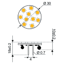 Talamex S-LED 10xSMD-GZ4 10-30V 1,7W ww 3000K 160lm 14340512
