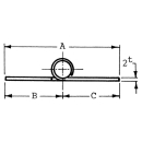 Talamex Scharnier Edelstahl 84x38.5x2mm 43803184
