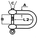 Talamex Schäkel Form D verzinkt 19mm 8102019