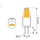 Talamex S-LED COB-G4 10-30V 1,5W ww 2800K 150lm 14340518