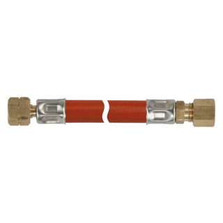 Talamex Gasleitung 1/4 LH-ÜM x 8mm RVS 40cm 90500521