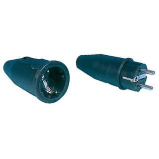 Talamex Gummi-Schuko-Steckdose 230V 14504006