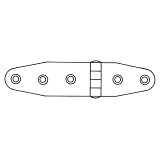 Talamex Scharnier Edelstahl 101x27.5x2mm 43803101