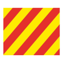 Talamex Flagge SB Signal Y 30x36cm 27503325