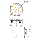 Talamex S-LED 15xSMD-BA15s 10-30V 1,5W ww 2700K 100lm (in...