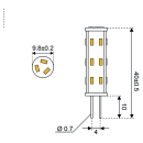 Talamex S-LED 27xSMD-G4 10-30V 1,3W ww 2700K 146lm 14340515