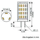 Talamex S-LED 63xSMD-G4 10-30V 3,2W ww 3000K 400lm 14340587