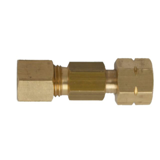 Talamex Messingkupplung gerade 8mm RVS x 1/4 LH-ÜM 90500560