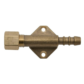 Talamex Mauerplatte Messing mit 8mm RVS x 8mm Tülle 90500561
