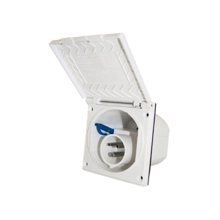 Talamex Einbausteckdose CEE weiß 14504019