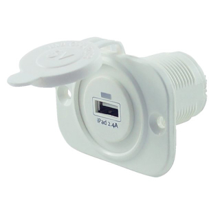 Talamex Adapter 1xUSB 2.4A Flushmount weiß 14504072