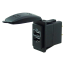 Talamex 2fach Adapter USB 3.4A schwarz 14504083