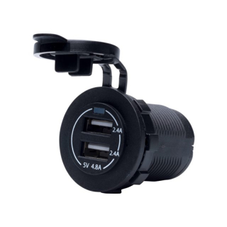 Talamex Adapter 2xUSB 3.4A Flushmount schwarz 14504071