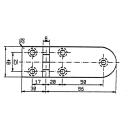 Talamex Scharnier 116x40mm 90° 43804116