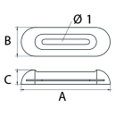 Talamex Rumpf-Anode aufschraubar Aluminium 200x65x35mm...
