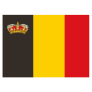Talamex Flagge SB Belgien mit Krone 30x45cm 27303130