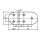 Talamex Scharnier 145.8x65mm 90° 43804145