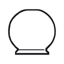 DHR Opalkugelglas 70mm 93820001