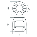 Talamex Wellen-Anode Kugelform Aluminium 35mm 45813035