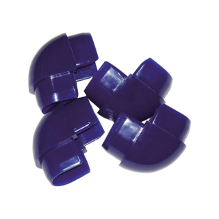 Dockedge Steg-Profilleiste Doppel-D-Profile Winkel dunkelblau (2 Paar) 79412026