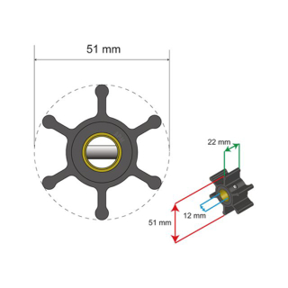Albinus Premium Impeller Kit PN 06-01-005 17200605
