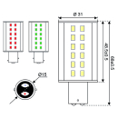 Talamex S-LED 36xSMD-BAY15d 10-30V 4W...