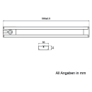 Talamex LED-Lichtleiste mit Sensorschalter dimmbar 10-30V...
