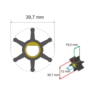 Albinus Premium Impeller Kit PN 06-01-004 17200604