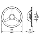 Ultraflex V32 Steuerrad schwarz 75235458
