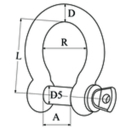 Talamex Schäkel geschweift 8mm 8558008