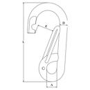 Talamex Karabinerhaken symetrisch 8mm 74229081