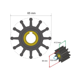 Albinus Premium Impeller Kit PN 06-01-018 17200618