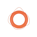 Talamex Rettungsring PVC 60x40cm orange 20107011