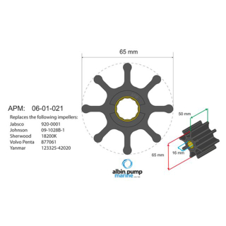 Albinus Premium Impeller Kit PN 06-01-021 17200621