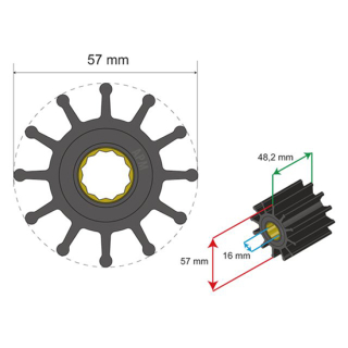Albinus Premium Impeller Kit PN 06-01-014 17200614