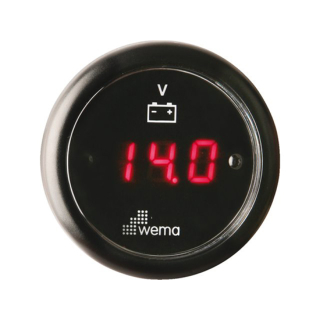 Wema Anzeige Voltmeter LED schwarz 21352012